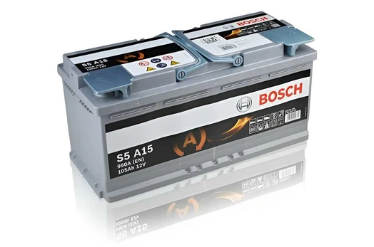 BOSCH S5 A15 (605901095) 105Ah AGM akumuliatorius