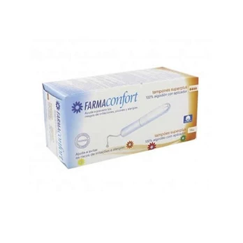 FarmaConfort medvilniniai tamponai su aplikatoriumi Superplus 14 vnt