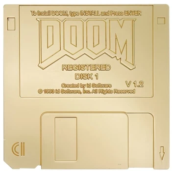 Fanatik DOOM - Floppy Disk Limited Edition Imitation Gold Replica