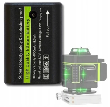 Akumuliatorius 4000 Mah Kryžiaus Lazerio Lygis