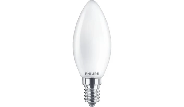 Lemputė Philips LED, B35, šiltai balta, E14, 4.3 W, 470 lm