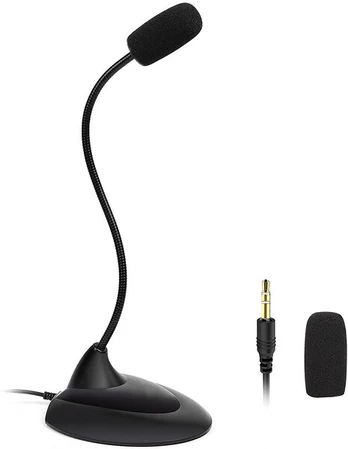 Stalinis mikrofonas kompiuteriui 3.5 mm, Plug & Play, 1 vnt.