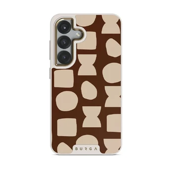 Terracotta - Samsung Galaxy S25 Case, Elite Light (Magnetic) / Gold