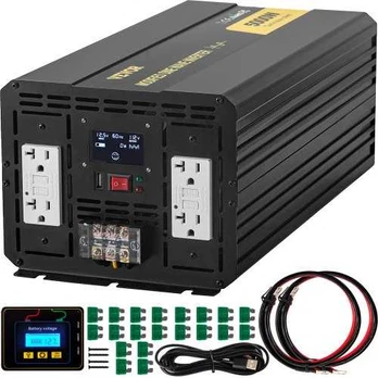 Keitiklis 5000W 12V į 110V su LCD ekranu