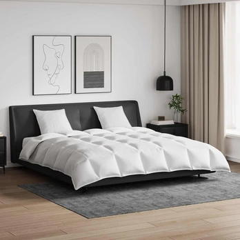 Antklodė 3 pcs Balta 200 x 200 cm Pūkai