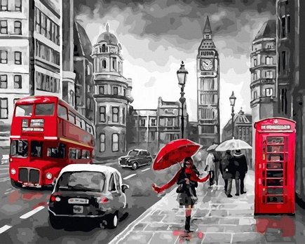 Tapybos rinkinys "Rainy London"