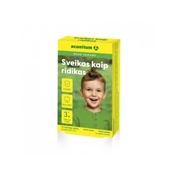 SVEIKAS KAIP RIDIKAS kramtomosios tabletės vaikams, 20 vnt.