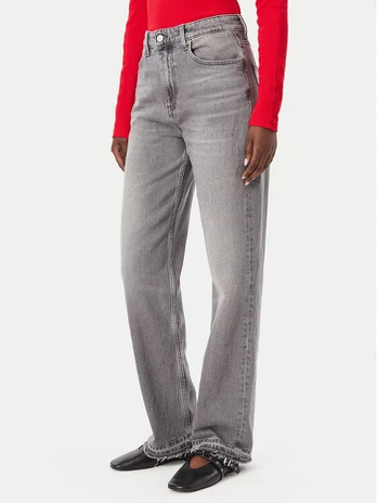 Tommy Jeans Džinsai Layla DW0DW23191 Pilka Straight Fit
