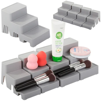 Verk Group Cosmetics organiser modular 4-in-1 bathroom shelf storage container stand