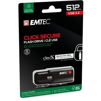 Emtec USB3.2 Click Secure B120 512GB