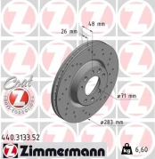 Stabdžių diskas ZIMMERMANN 440.3133.52 kaina