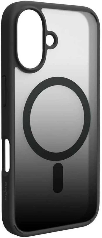 Puro silikoninis dėklas iPhone 16 Plus - juodas