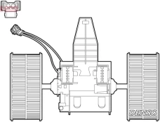 Vidaus pūtiklis DENSO DEA05009 kaina