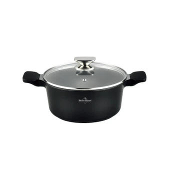Puodas Swiss Haus Basel Premium, Ø28 cm, 6 l, juoda sp.