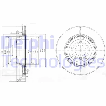 Stabdžių diskas DELPHI BG3961