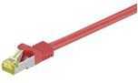 Goobay Patchcord, S/FTP, Cat7, 0,25 m, raudona