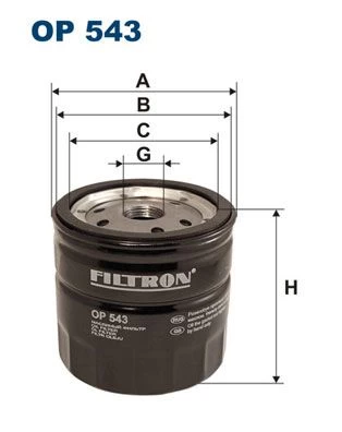 Alyvos filtras FILTRON OP543