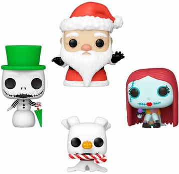 Funko Pocket POP pack 4 figures Disney Nightmare Before Christmas Holiday Exclusive