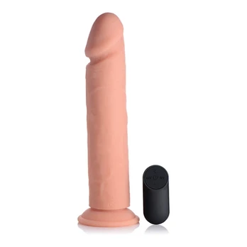 Curve Toys Vibrating Silicone Model with Remote, 25.5cm, 21 Modes, Juodas