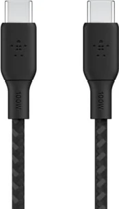Belkin geflochtenes USB-C/USB-C Kabelis 100W 3m schw. CAB014bt3MBK