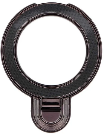 Phone stand CIRCLE - stick-on - juodas
