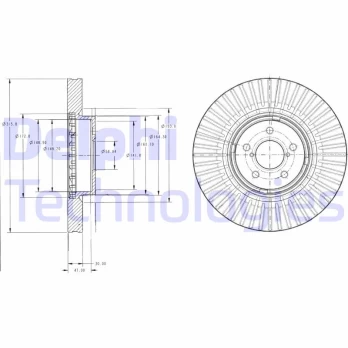 Stabdžių diskas DELPHI BG9105