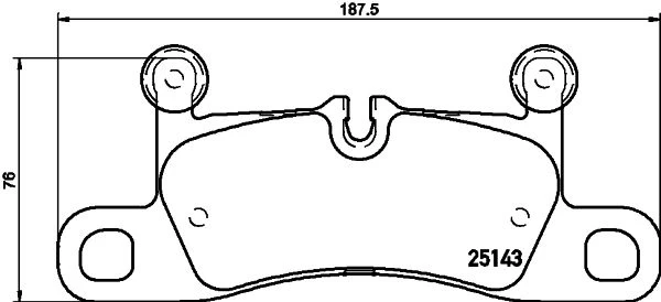 Stabdžių trinkelių rinkinys, diskinis stabdys BREMBO P 65 042