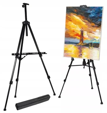 Tapymo stovas 170 cm, aliuminis, su dėklu