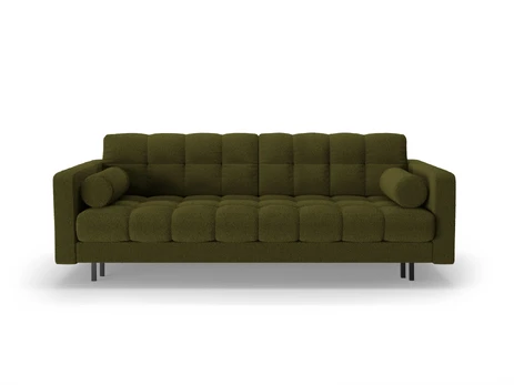 Boucle Sofa With Bed Function And Box, "Bali", 3 Seats, 222x84x105 Made in Europe