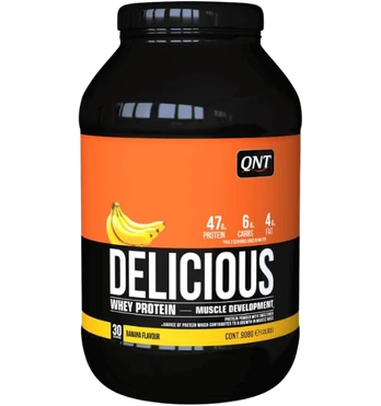 QNT Delicious Whey Protein, Belgian Chocolate, 908 g