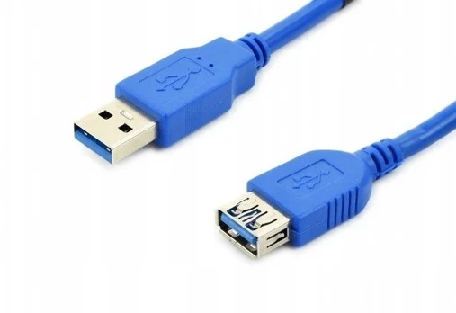 Accura USB-A - USB-A 1.8m M/F mėlyna