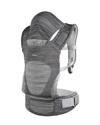 Nešioklė KikkaBoo Hoody Fly, Grey