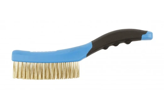 Brass wire brush, 4 x 16