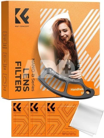 K&F Concept K&F 100MM Handheld refractive special effect filter with three vacuum cleaning cloths