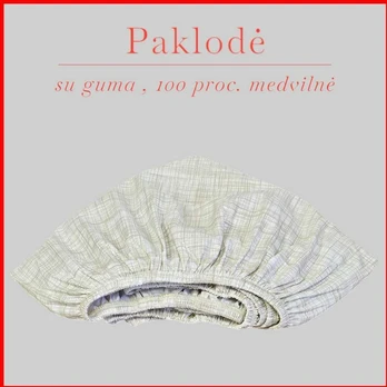 Paklodė su guma - 140x200+20cm.