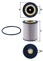Kuro filtras MAHLE KX267D