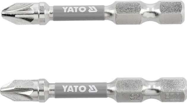 Yato BITS 1/4''X50 MM PZ2 2 PCS NI