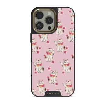 Maneki Neko - iPhone 16 Pro Max Case, Elite Dark (MagSafe) / Gold