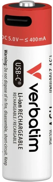 Akumulatory AA USB-C Verbatim 4vnt. 30249