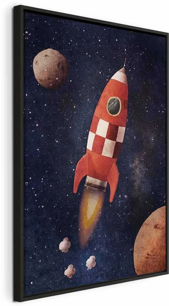 Artgeist Paveikslas - Into the Unknown by Rocket (1 Part) Vertical