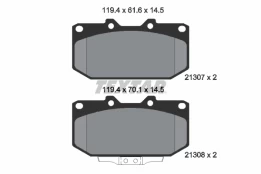 TEXTAR 2130701 Brake pad set kaina