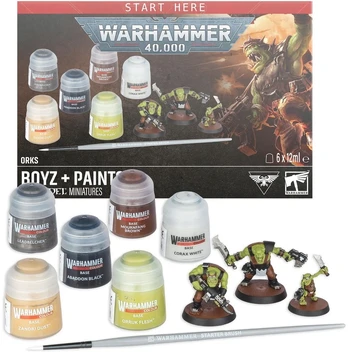 Games Workshop Warhammer 40,000: Orks Boyz + Paints