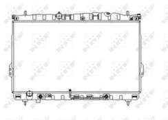 Variklio radiatorius NRF NRF 53354