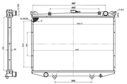 Variklio radiatorius NRF NRF 503492