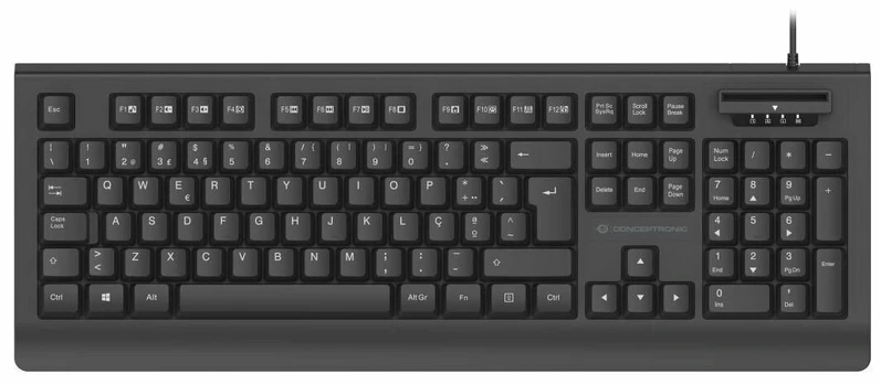 Klaviatūra Conceptronic KAYNE01ES, EN, juoda