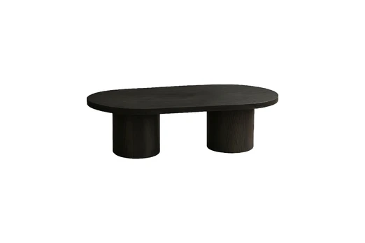 Narvik Sofa Table 32x120x60 cm - MDF with 3D Paper / Black