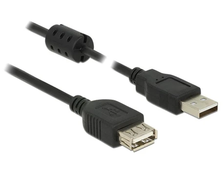 DELOCK USB Verl. A -> A St/Bu 1.50m juodas