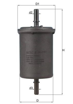 Kuro filtras MAHLE KL416/1