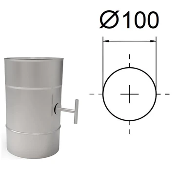 Droselinė sklendė D100 mm