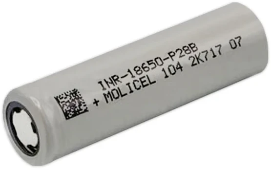 Molicel 3,6V 2800mAh 40A akumuliatorius INR-18650-P28B